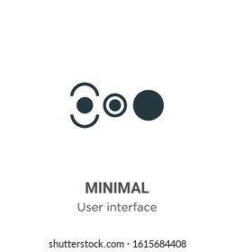Minimal glyph icon vector on white background. Flat vector minimal icon symbol sign from modern user interface collection for mobile concept and web apps design.