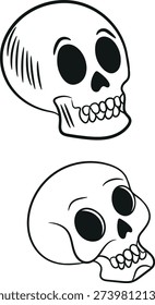 Minimal Gothic Skull Line
