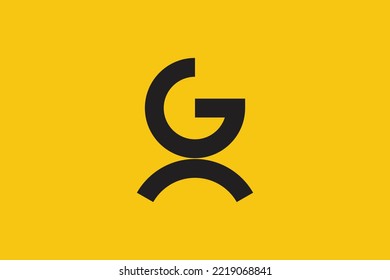 Minimales GR-Logo. Symbol eines RG-Buchstabens auf luxuriösem Hintergrund. Logo-Idee basierend auf den GR-Monogramm-Initialen. Symbol für professionelle Sortenbriefe und RG-Logo auf Hintergrund.