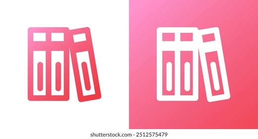 Ícone de gradiente mínimo em uma linha. De volta à escola. Ilustração vetorial, design plano