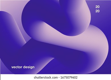 Minimal gradient color background vector templates with fluid shapes