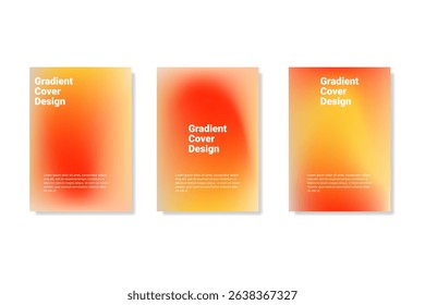 Minimal Gradient Cover Design with Warm Orange and Yellow Blur Background