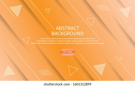 Minimal gradient geometric abstract background. Dynamic shapes composition. EPS10 Vector 
