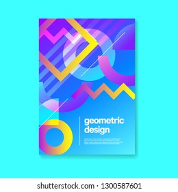 Minimal Gradient Geometric Abstract Flyer Template