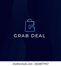 Minimal Gradient Logo Design for Online Shop