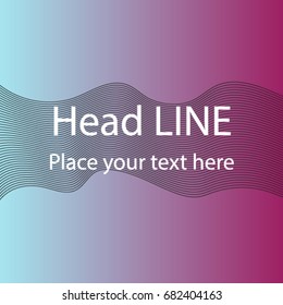 Minimal Gradient Pattern Blue Pink. Duo Tone Cover Design. Geometry Halftone Banner. Minimalist Hipster Broshure. Trendy Geometric Journal Cover. Bright Modern Vector Poster. Minimal covers design.
