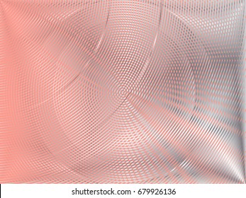Minimal Gradient Pattern. Duo Tone Cover Design. Geometry Halftone Banner. Minimalist Hipster Broshure. Trendy Geometric Journal Cover. Bright Modern Vector Poster. Abstract Line Metallic Template. 