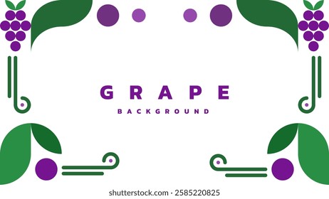 Minimal grape geometric background. Use for backdrop, banner, web page background, presentation background.
