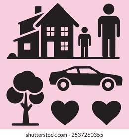Conjunto de ícones relacionados ao Design Gráfico Mínimo