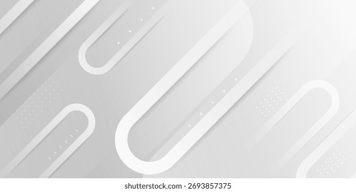Fondo abstracto gris mínimo con líneas ovaladas largas y textura de gradiente suave