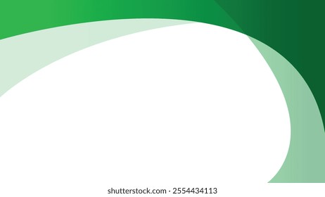 Minimal green abstract on transparent background with geometric shapes, gradient color, screen, and multiply layers. Vector illustration