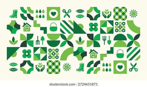 Minimal Green Agriculture Vector Design