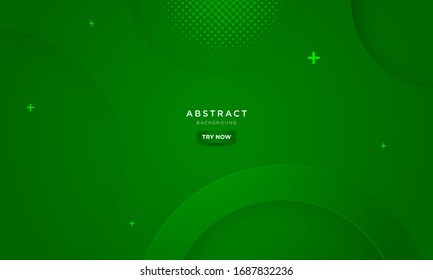 minimal green background, abstract creative circle, clean flat background, modern landing page concept vector.