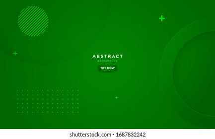minimal green background, abstract creative circle, clean flat background, modern landing page concept vector.