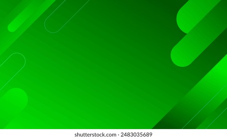 Minimal green geometric background. Creative illustration for poster, web, landing, cover, greeting, EPS 10
