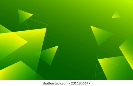Fondo geométrico verde mínimo. Composición dinámica de formas. Vector Eps10