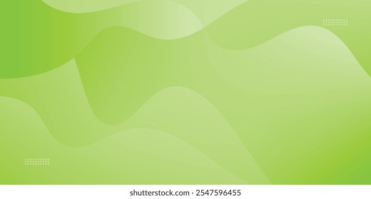 Minimal green geometric background. Dynamic shapes composition. Modern concept for graphic design, background, poster, Vector illustration