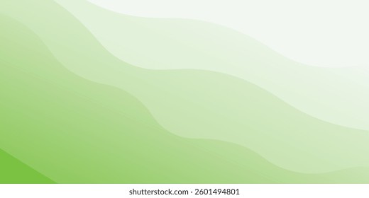 Minimal green geometric background. Dynamic shapes composition.