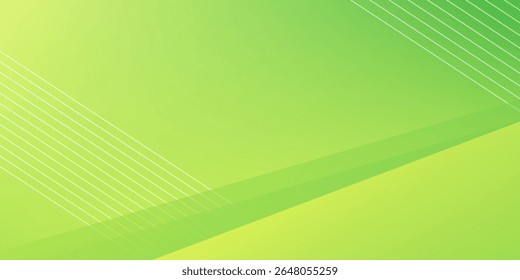 Fondo geométrico verde mínimo. Composición de Formas dinámicas. Ilustración vectorial