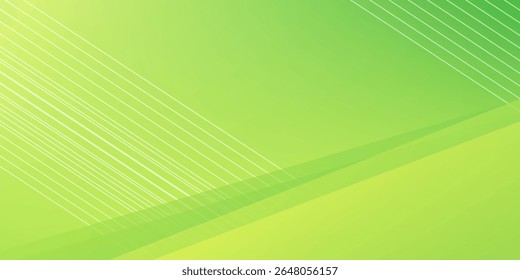 Minimal green geometric background. Dynamic shapes composition. Vector illustration