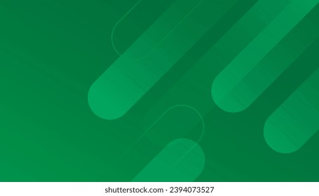 Minimal green geometric shape background. Dynamic shapes composition. Modern and Creative Trend design in Eps10 vector illustration