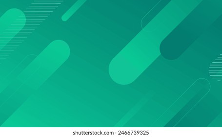 Fondo de forma geométrica verde mínimo. Conveniente para el negocio, institución, conferencia, partido, Ilustración vectorial