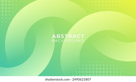 Minimal green gradient abstract background. Template banner for web, business and more.