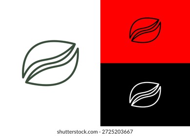 Diseño de logotipo de hoja verde mínima que representa la marca ecológica, sostenible y ambiental. Símbolo moderno del logotipo de la naturaleza conveniente para la identidad orgánica, respetuosa del medio ambiente, y verde del negocio