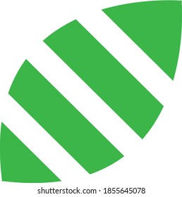 Minimal Green Leaf Pattern Illustration