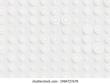 Minimal grey and bronze circles abstract geometric vector background