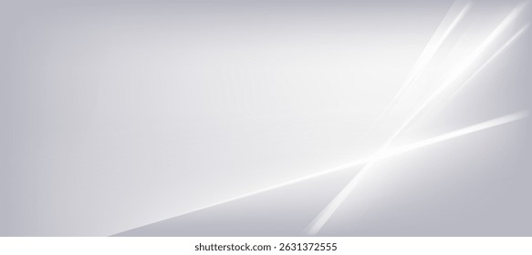 Gradiente gris mínimo con fondo de líneas blancas brillantes para la marca de la presentación o fondo cosmético