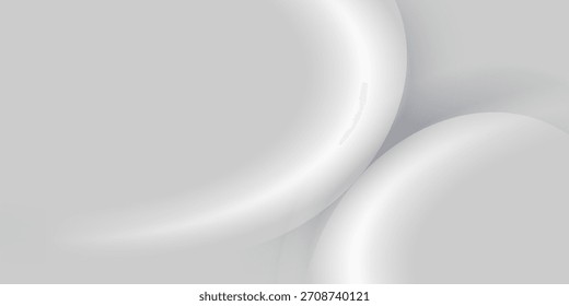 Gradiente gris mínimo con fondo blanco de las líneas de la curva. marca de la presentación o fondo cosmético