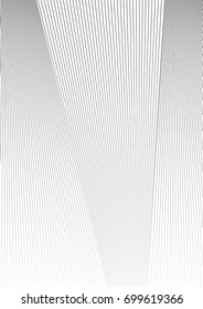 Minimal grey scale A4 cover design. Halftone blend vector diagonal lines or stripes business background. Vertical simple cover for presentation, network or computer technology clean poster background.