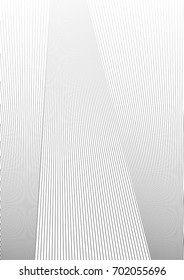 Minimal grey scale A4 cover design. Halftone blend vector diagonal lines or stripes business background. Vertical simple cover for presentation, network or computer technology clean poster background.