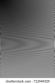 Minimal grey scale A4 cover design. Halftone vector bent uneven lines or stripes, modern business background. Vertical simple cover for presentation, network, computer technology clean background.
