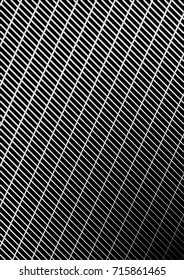 Minimal grey scale A4 cover design. Halftone vector diagonal intersected lines, modern business background. Vertical simple cover for presentation, network, computer technology clean poster background