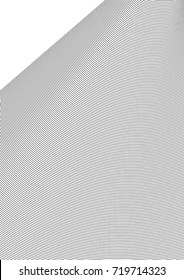 Minimal grey scale A4 cover design. Halftone blend vector diagonal lines or stripes business background. Vertical simple cover for presentation, network or computer technology clean poster background.