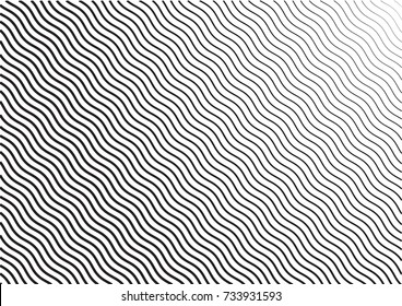 Minimal grey scale A4 cover design. Halftone blend vector diagonal lines or stripes business background. Horizontal simple cover for presentation, network, computer technology clean poster background.