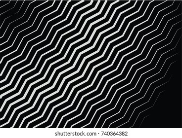 Minimal grey scale A4 cover design. Halftone blend vector diagonal lines or stripes business background. Horizontal simple cover for presentation, network, computer technology clean poster background.