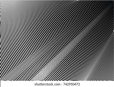 Minimal grey scale A4 cover design. Halftone blend vector diagonal lines or stripes business background. Horizontal simple cover for presentation, network, computer technology clean poster background.