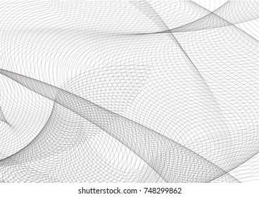 Minimal grey scale A4 cover design. Halftone blend vector diagonal lines or stripes business background. Horizontal simple cover for presentation, network, computer technology clean poster background.