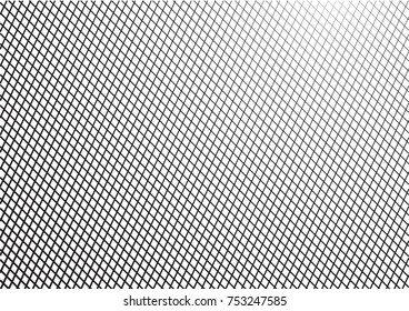 Minimal grey scale A4 cover design. Halftone blend vector diagonal lines or stripes business background. Horizontal simple cover for presentation, network, computer technology clean poster background.