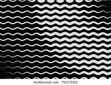 Minimal grey scale A4 cover design. Halftone blend vector diagonal lines or stripes business background. Horizontal simple cover for presentation, network, computer technology clean poster background.