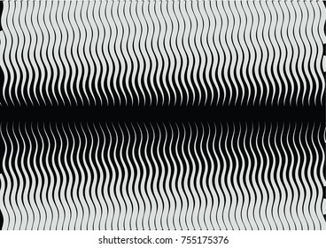 Minimal grey scale A4 cover design. Halftone blend vector diagonal lines or stripes business background. Horizontal simple cover for presentation, network, computer technology clean poster background.