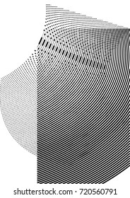 Minimal grey scale cover design. Halftone vector wavy diagonal lines or stripes A4 business background. Vertical simple cover for presentation, network or computer technology clean poster background.