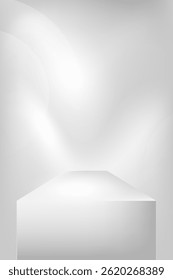 Minimal grey white gradient banner, liquid color background and Clean design for branding presentation