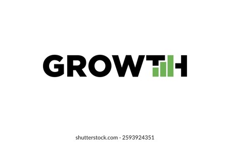 minimal growth logo design template. abstract shapes logo design graphic vector illustration. Symbol, icon, creative.