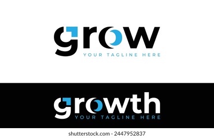 Logo-Design-Symbol für Vektorgrafik mit minimalem Wachstum. Abstrakter G-Buchstabe Pfeillogo, kreative Design-Illustration einfaches Logo