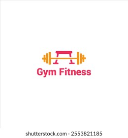 Minimal Gym Fitness Logo, gym, workout 