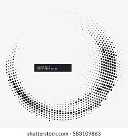 Minimal Halftone Circular Frame Background